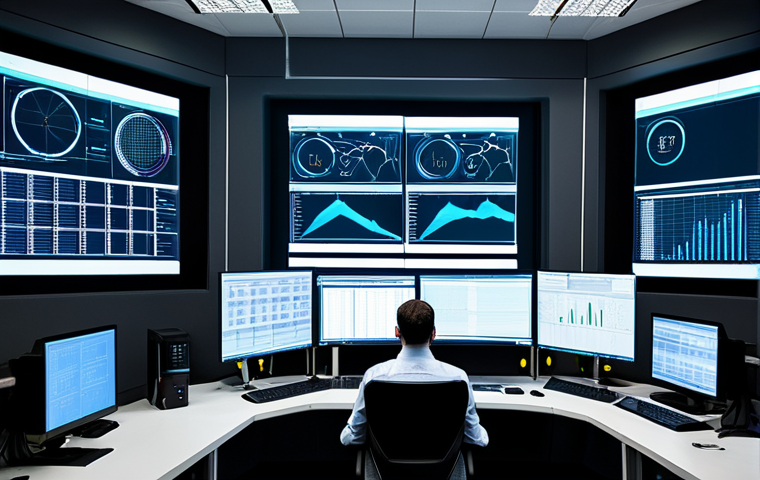 Network Security Operations**
"A modern security operations center (SOC) with analysts monitoring network traffic on large screens, displaying charts and graphs. Professional attire, fully clothed, safe for work. Focus on the technology and teamwork. Include firewalls, servers, and other network infrastructure elements. Correct proportions, well-formed hands, perfect anatomy, professional, appropriate content, family-friendly, high quality."
**