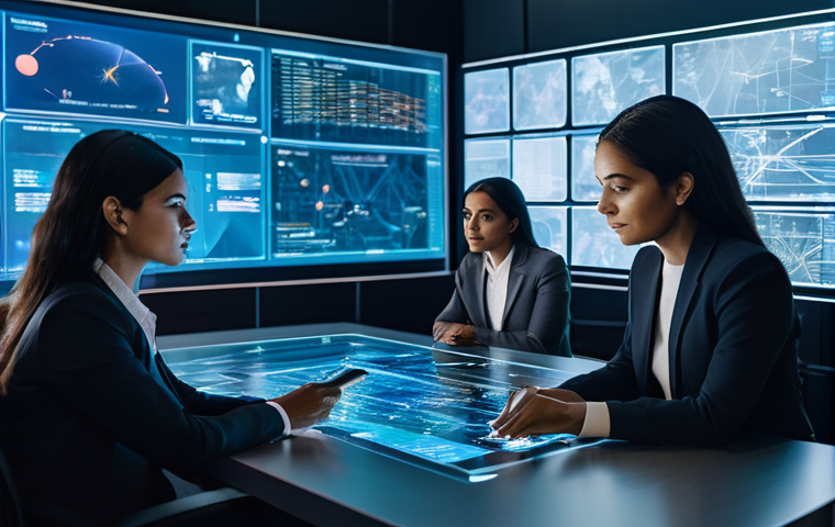보안관제 직업 만족도와 성장 가능성 - **Prompt:** A focused and determined South Asian male SOC (Security Operations Center) analyst, in h...